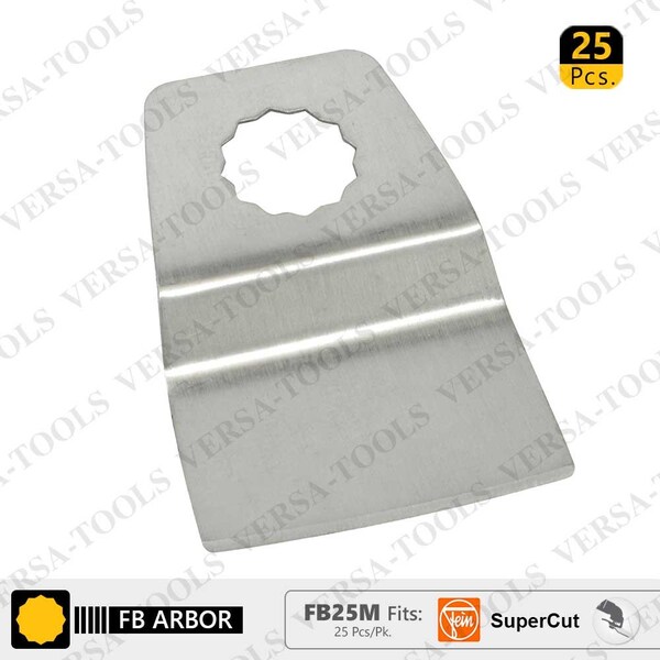 Versa Tool 52mm Flush Cut (8mm Offset Mount) Stainless Steel Scraper, PK 25 FB25M - main